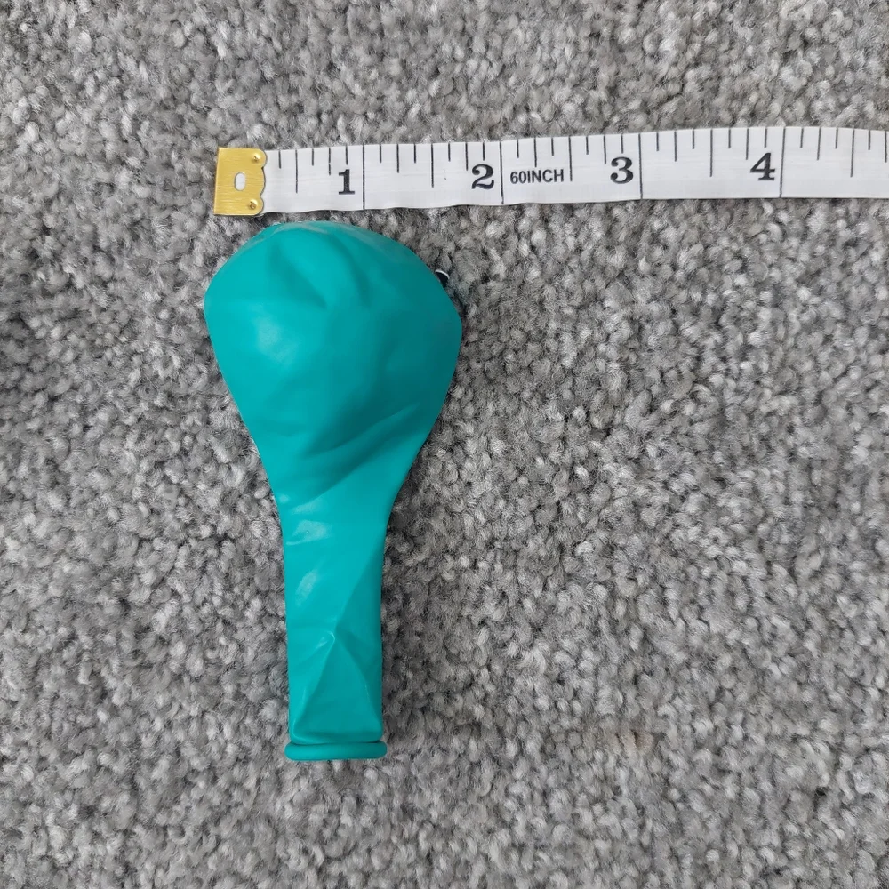 Teal Balloons assorted sizes 79 balloons comes with 2 ribbon rolls